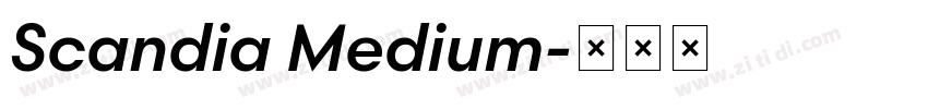 Scandia Medium字体转换